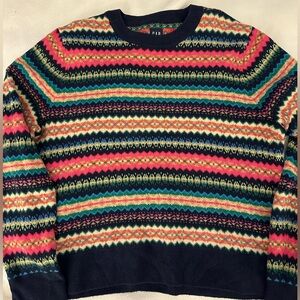 Colorful Patterned Sweater by Gap Size XL Tall
